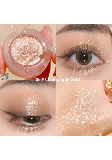 Patates Doku Glitter Göz Farı Paleti Sedefli Elmas Monokrom Fosforlu Toz Parlak 05 C01