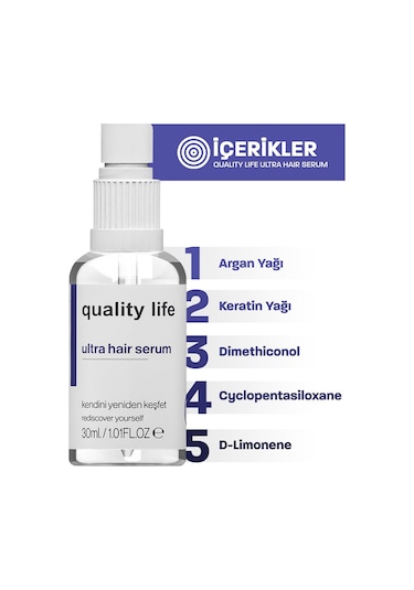 Ql Hızlı Saç Uzatma Serumu 30 ML