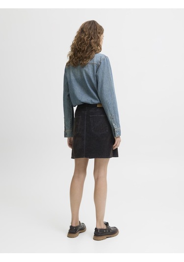 Kadin Denim Mini Etek - Mia - 12283032 Brown Denim