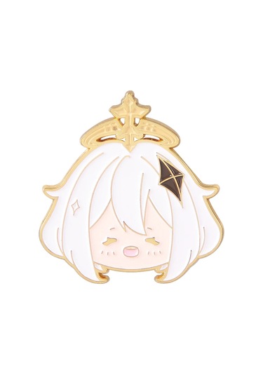 Oyun Genshin Etki Emaye Pim Anime Wendi Zhongli Keqing Tartaglia Hu Tao Paimon Paimon Çok Renkli