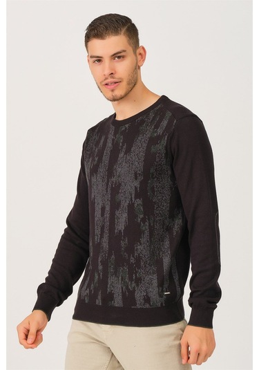 V9306 Dewberry Dıo Rıse Erkek Kazak-siyah Siyah