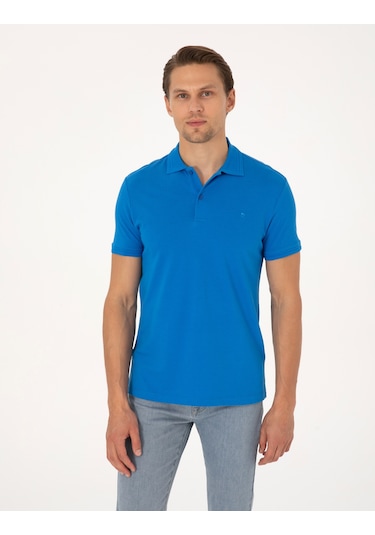 Pierre Cardin Erkek Saks Tişört Basic 50325323-vr045