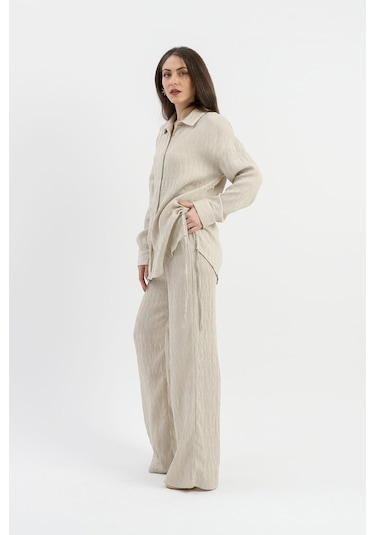 Yandan Bağlamalı Tunik Gömlek - Taş-taş Taş