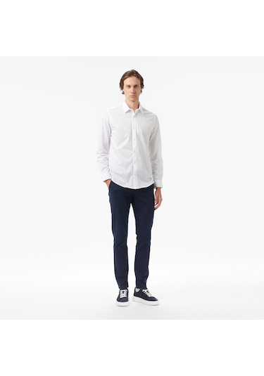 Nautica Erkek Beyaz Slim Fit Gömlek Düz W57430t Beyaz