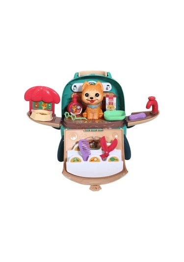 Sırt Çantalı Pets House İkili Set - Mavi