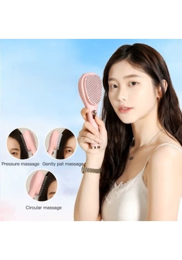 Otomatik Tuşlu Saç Masaj Tarağı