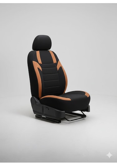 Monza Siyah Taba Serisi Renault Clio 4 Koltuk Kılıfı Tam Set