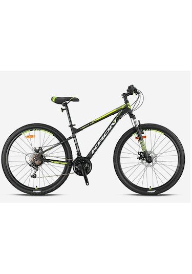 Kron Vortex 4.0 - 24 Mtb - 14' - 21 Vites - M.dısc - Mat Siyah-Gri/Neon Sarı Siyah