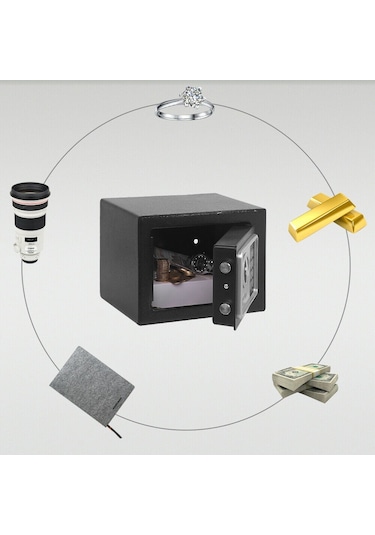 Elektronik Şifreli Para Kasası Çelik Otel Tipi Para Kasası 3Mm