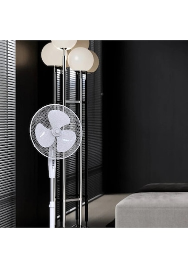 Opp Ayaklı 40 cm Beyaz   Vantilatör 45 Watt 90 Derece