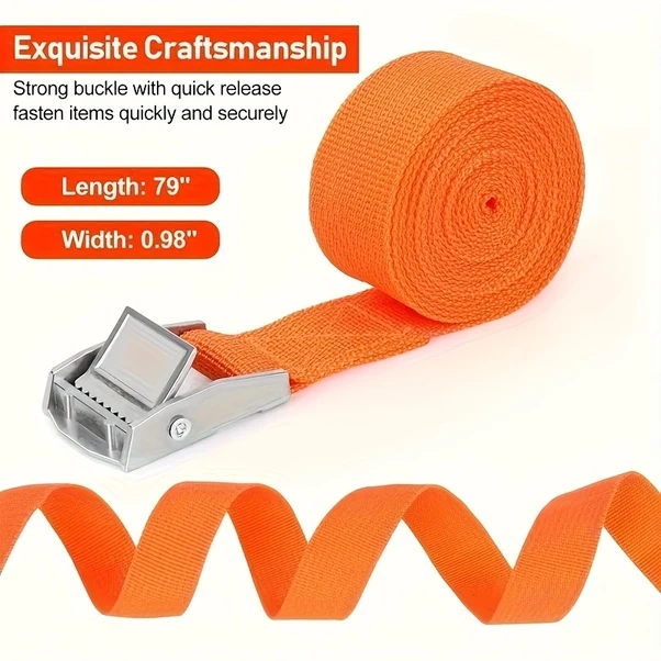 Gateesat Kırmızı 78.74in 4 Renkli Çok Amaçlı Yüksek Dayanıklı Valiz Bağlama Kayışı Diğer