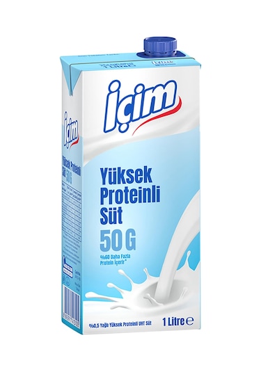 İçim 0,5 Yağlı Yüksek Proteinli Süt 1 Lt X 6 Adet