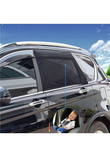 Araba Yan Cam Perdesi Esnek Yapı Güneşlik Gölgelik Bebek Emzirme Örtüsü