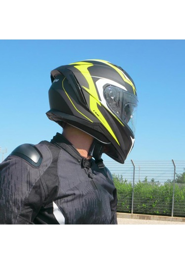 Cgm 311G Blast Sport Kapalı Kask Mat Siyah Sarı