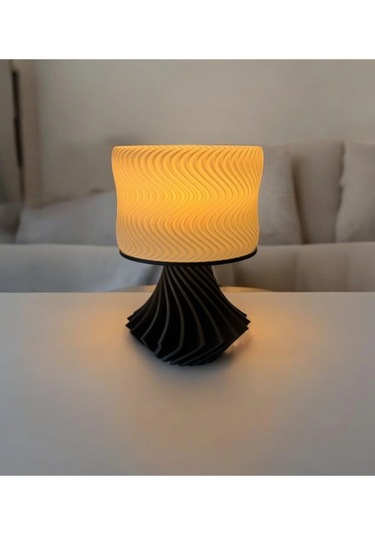 Elegance Tasarım 3d , Ev Dekorasyon , Bohem , Vintage , Dekoratif Abajur - Siyah Çok Renkli