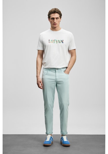 Lufian Surge Modern Grafik Tişört Kırık Beyaz Kırık Beyaz 111020317100510