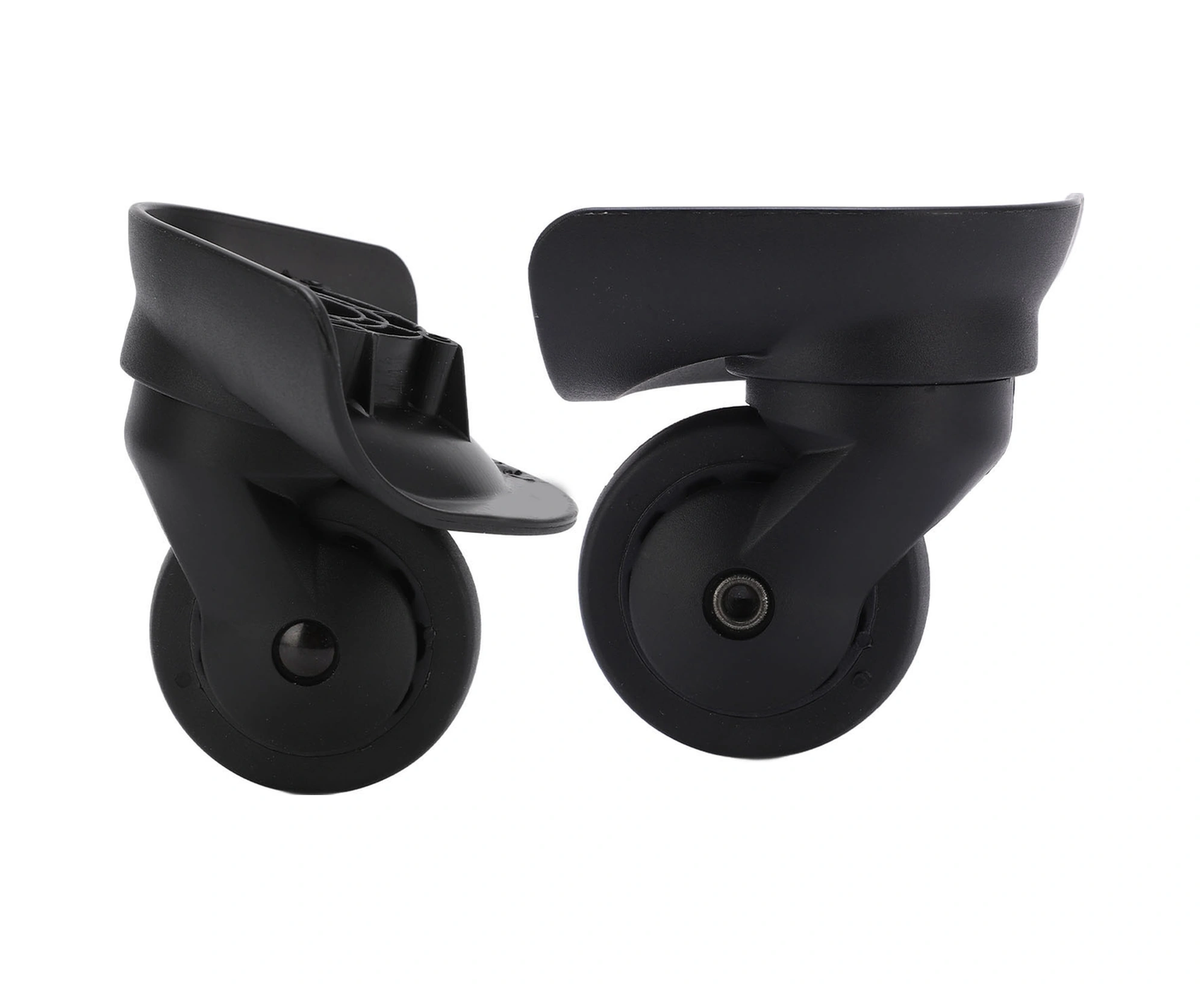 Shineyee A53 Siyah Valiz Tekerlekleri - Çiftli万向轮, Sessiz, Dayanıklı Pp+pet Malzeme, Kolay Kurulum, Seyahat Çantası Tamiri Aksesuarı