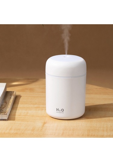 Renkli Bardak Nemlendirici Usb Araç Hava Temizleme Cihazı Beyaz