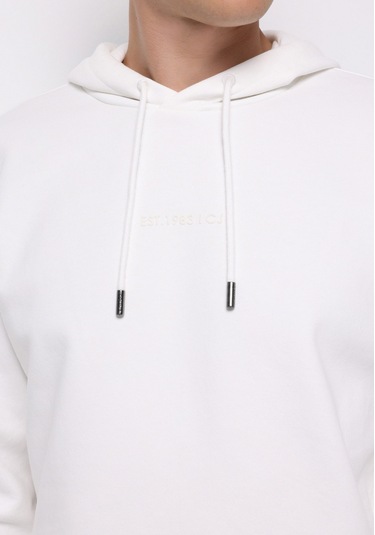 Colins Comfort Fit Erkek Beyaz Sweatshirt Cl1075715 Q1.v2 Wht Beyaz