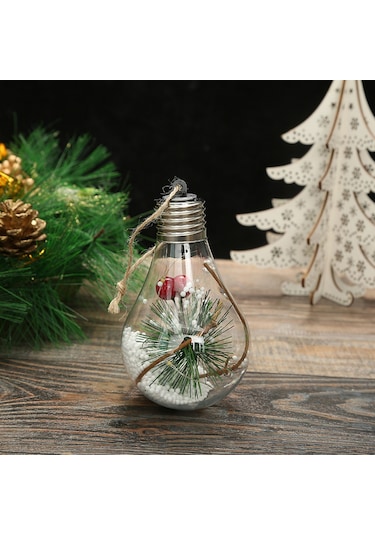 Geekyou Pet Malzeme Led Işıklı Noel Topu, Aydınlatmalı Noel Ağacı Süsü, Ev Ofis Dekorasyonu Hediyelik