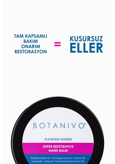 Botanivo Kusursuz Eller Süper Restoratif El Balmı 30 ML + Onarıcı ve Rahatlatıcı Ayak ve Topuk Balmı 30 ML
