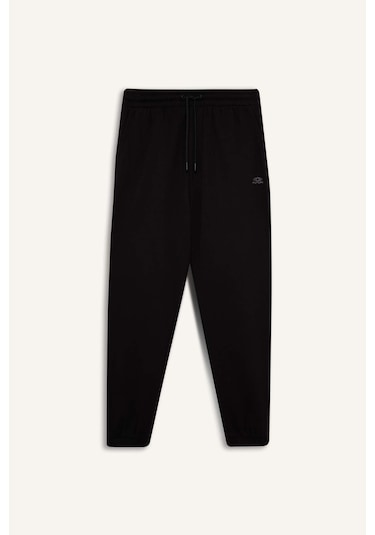 DeFacto Regular Fit Eşofman Altı Cepli Basic Düz Beli Bağcıklı Lastikli Paça D4416AX25SPBK81