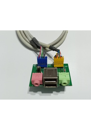 Bilgisayar Kasası İçin 2x USB & Audio Board - USB & Ses Kartı