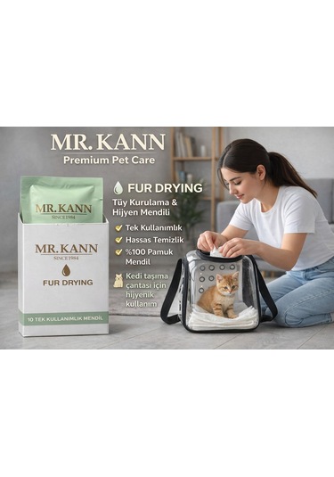 Mr.kann Kedi & Köpek Hijyen Bakım Mendili Mr.kann