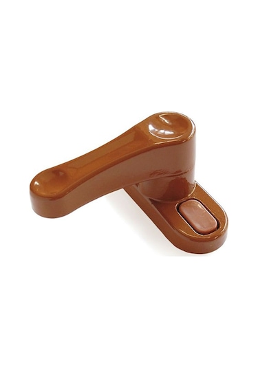 5 Adet Pvc Pencere Çocuk Emniyet Kilidi Çekmeli Açık Kahverengi