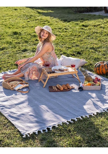 Battaniye Pamuk Miren 180x200 Cm Lacivert