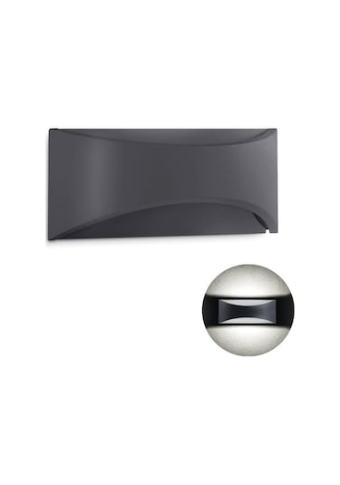 Ip Duvar Apliği Dekoratif Açık Dış Alan Mekan Lamba Aydınlatma Işık Su Geçirmez Bahçe Led Modern Soğuk Beyaz A-ıpd-5163 Beyaz