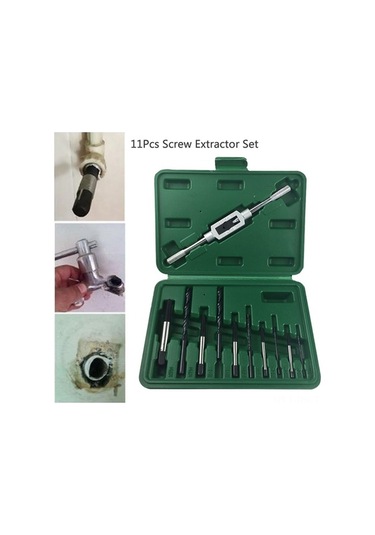 Pazly 11 Parçalı Vidalı Çıkartma Seti - Kırık Vida Sökücü Matkap Uçları, Profesyonel Çözüm