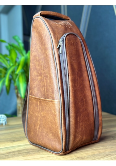 Özel Tasarım Brown Deri Nargile Çantası 45 21 19