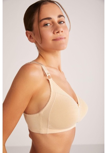 Kom Carol Siyah Toparlayıcı Pamuklu Sütyen 001