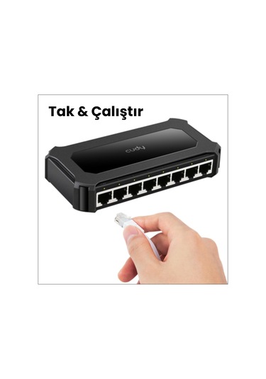 Cudy GS108D 10/100/1000M 8 Port Gigabit Yönetilemez Switch