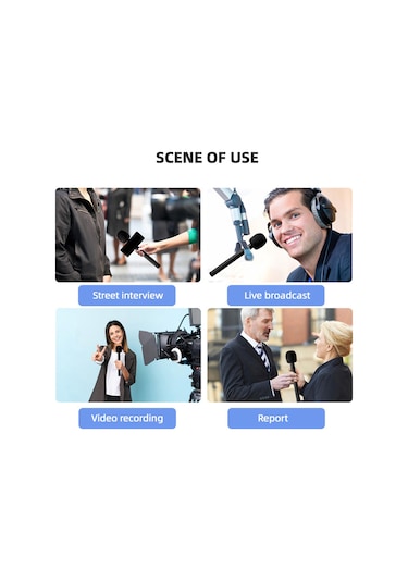 Singree Kablosuz Mikrofon İçin Evrensel Tutma Kolu - 1/4" Vida Delikli Ve Rüzgarlık