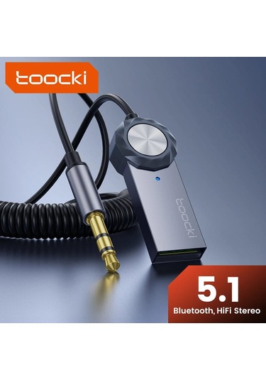 Toocki Bluetooth Araç Kiti 5.1 Navigasyon Destekli Hi-fi Ses
