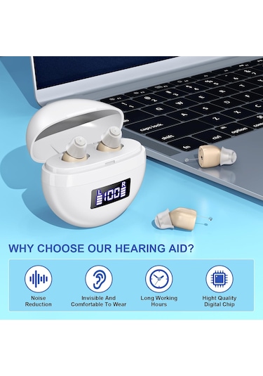 İşitme Cihazları, Gürültü Engelleme Ve Hacim Kontrolü Olan Yaşlılar İçin İşitme Cihazları, Şarj Edilebilir