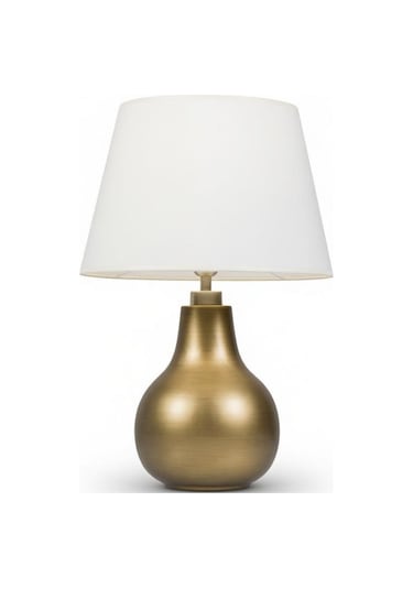 Vera Krem Başlıklı Eskitme Gold Modern Abajur Eskitme Altın