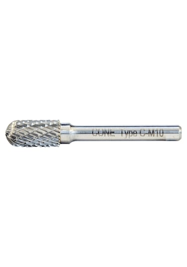 Cone Cone C Tipi Silindirik Oval Başlı Karbür Kalıpçı Frezeleri 8mm