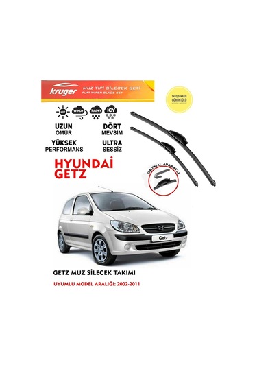 Hyundai Getz Silecek Silgi Silgeç Silgeç Silgi Takımı 2011 Model Araca Özel Aparat