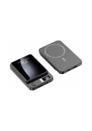 Magsafe Powerbank 10.000 Mah 22.5 Watt Hızlı Şarj Göstergeli Kablosuz Taşınabilir Şarj Çok Renkli