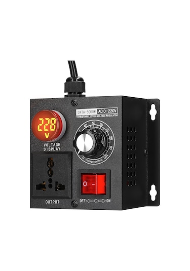 Ac220v 5000w Kademesiz Voltaj Regülatörü Taşınabilir E25135eu