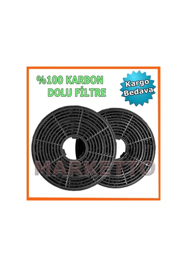 Marketto Silverline Uyumlu 3420 Classy Ankastre Davlumbaz Karbon Filtre