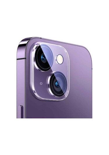 Baseus İphone 15-15 Plus Uyumlu Crystal Hd Cam Kamera Koruyucu 2 Adet S