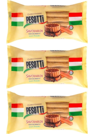 Pesotti Kedi Dili Bisküvi 200 Gr X 3 Adet