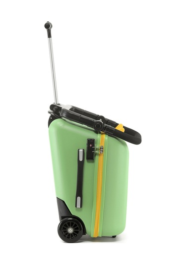 Monster Kids Ride-on Çocuk Valizi- Binilebilir, Düşme Engelleyici Yeşil