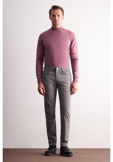 Su Yeşili 5 Cep Casual Slim Fit Pamuklu 5 Cep Pantolon 1003255318 - Su Yeşili