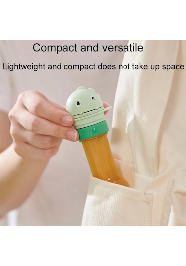 Sones Çocuklar İçin Maden Suyu Taşınabilir Pipet Kapağı Bebek İçme Suyu Şişesi Dönüştürücü Yeşil