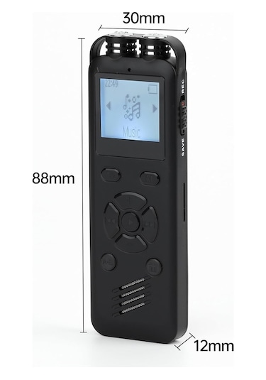 Kingboss Led Ekranlı 64 Gb Çift Mikrofon Akıllı Gürültü Azaltma S